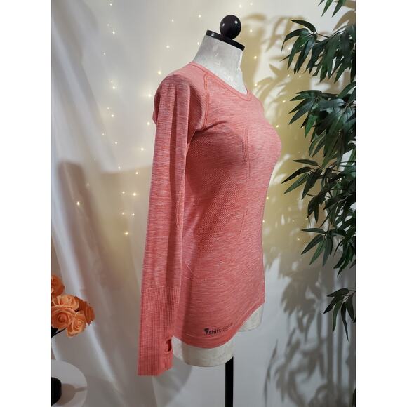Lululemon Run Swiftly Tech Long Sleeve Crew Top Womens 6 Space Dye Atomic Red - Picture 4 of 10